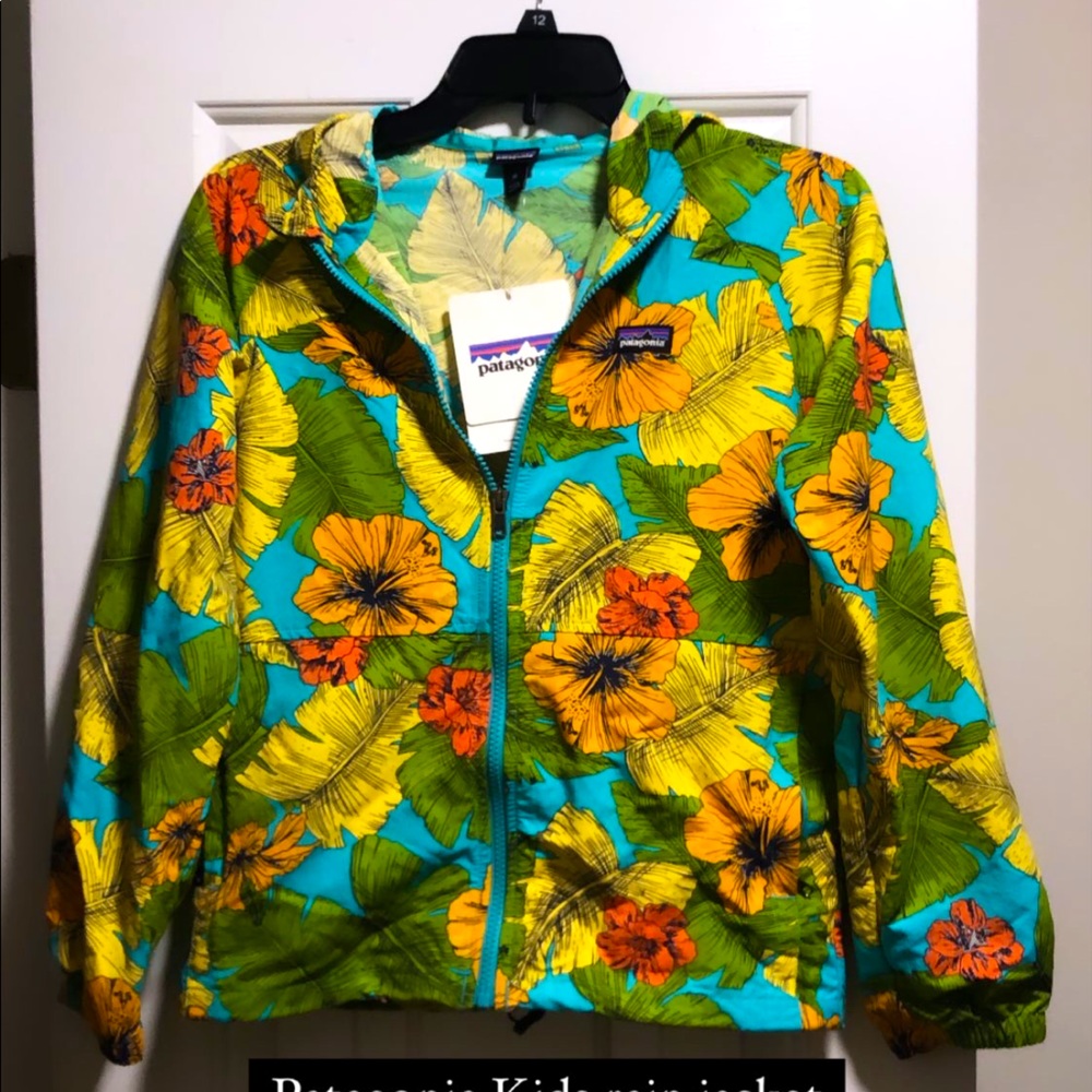 Patagonia Kids Floral Rain Jacket